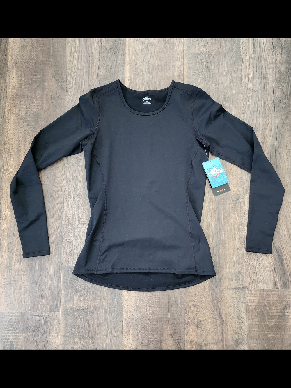 Hot Chillys Women’s Black Long-Sleeve Crew Tee